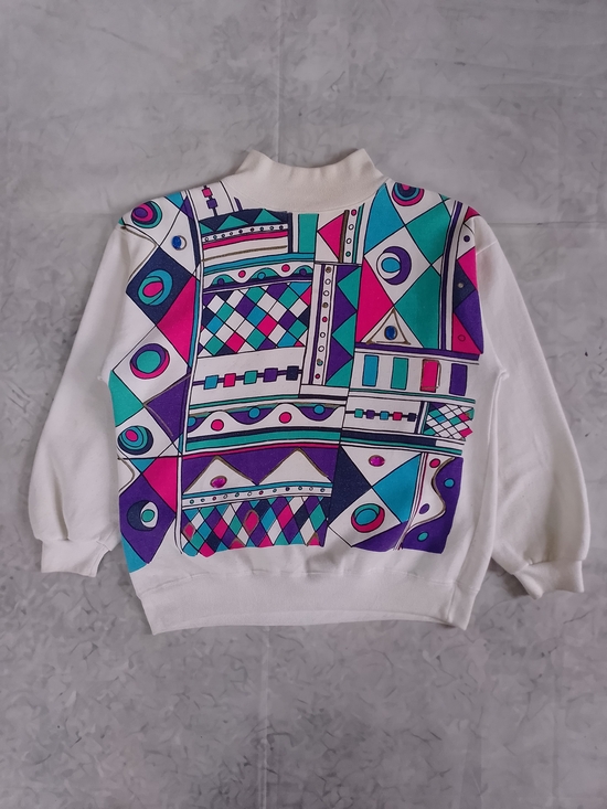 Vintage Other - Vintage 90s Funky Geometric Abstract NORTHERN SPIRIT Crewneck